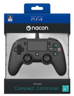 Nacon - Wired Compact Controller for PlayStation 4 - Black-0