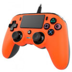 ناكون - يد تحكم سلكية مدمجة لجهاز بلايستيشن 4 - برتقالي -0