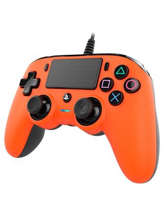 NACON - Wired Compact Controller for PlayStation 4 - Orange -0