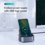 BASEUS MATE DOCKING INTELLIGENT HUB EXPANDED SOCKET TYPE-C(8IN1 PHONE HOLDER DOCKING STATION)-22770