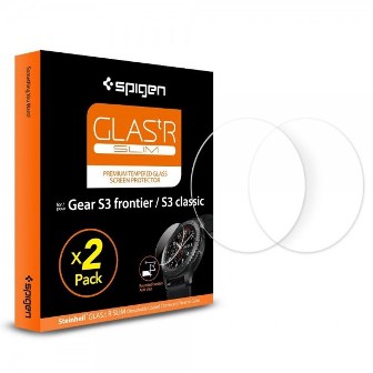 Spigen Glas.tR Slim Galaxy Gear S3 Classic / Frontier Tempered Glass (2 Pack)-0