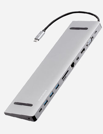 MOMAX ONELINK 12IN1 TYPE-C HUB (100W 4K) - GREY-0