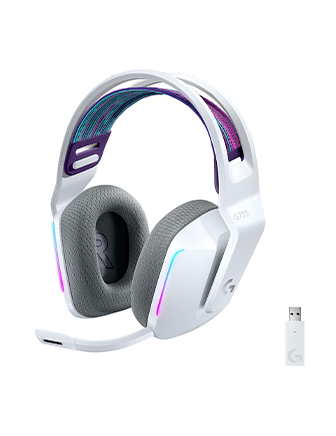 LOGITECH G733 LIGHTSPEED WIRELESS RGB GAMING HEADSET - WHITE-0