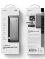 ELAGO ALUMINUM CARGING MULTI HUB USB-C BLK-0