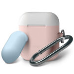 Elago AirPods Duo Hang Case - Pink, Top - White, Pastel Blue-0