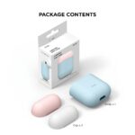Elago Duo Case for Airpods - Body- Pastel Blue / Top- Pink, White-39789