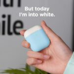 Elago Duo Case for Airpods - Body- Pastel Blue / Top- Pink, White-39791
