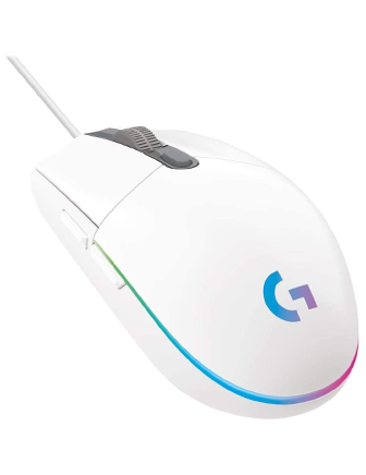 Logitech G203 LIGHTSYNC Gaming Mouse - White-0