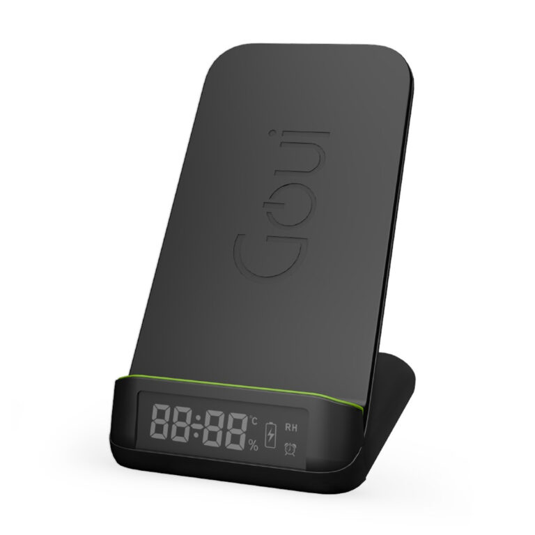 Goui BOT. Qi Ultra-Fast Wireless - Clock Stand 15W - Black-0