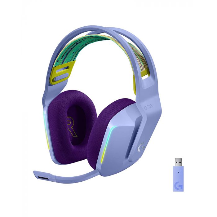 Logitech G733 Lightspeed RGB Wireless Gaming Headset - LILAC -0