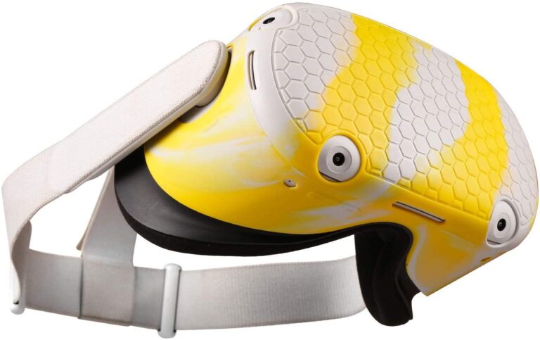 Oculus Quest 2 VR Shell Front Face Protector Cover Anti Scratch Anti Dust Anti Shock-Yellow White Mix-0