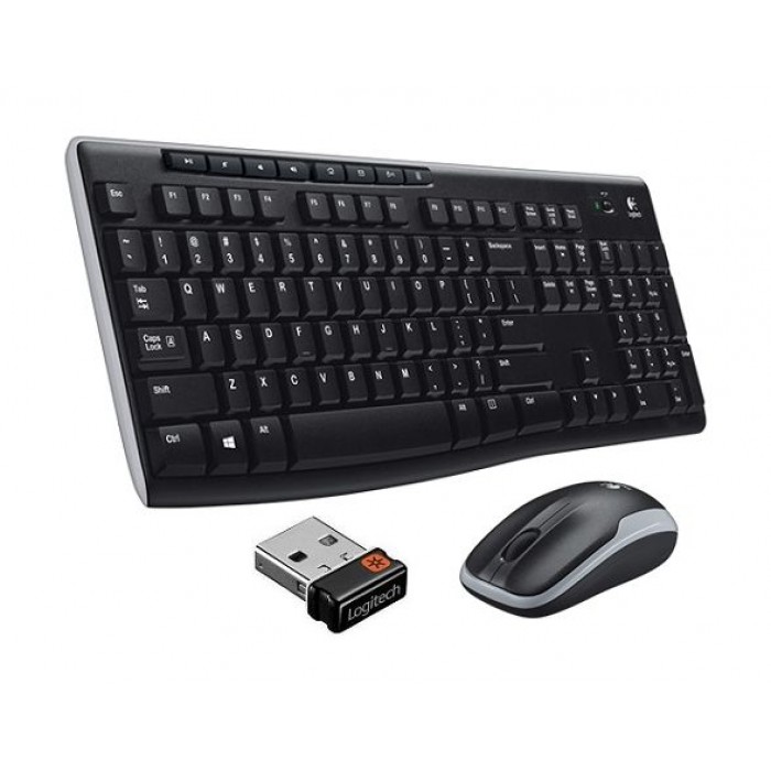 Logitech Mk270 Wireless Keyboard and Mouse Combo (English - Arabic)-0