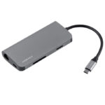 Momax One Link 8-in-1 Type-C HUB (DHC6E) Upgrade - Gray-0