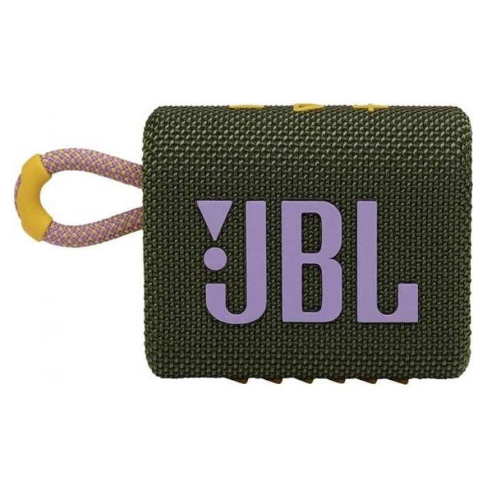 JBL Go 3 Portable Waterproof Speaker with Bluetooth v5.1 - Green-0
