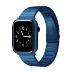 Viva Madrid Lavier Metal Watch Strap For Apple Watch 42/44/45MM - Blue-thumbnail