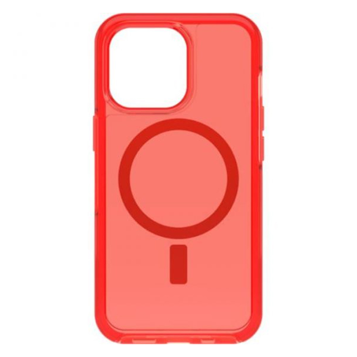 OtterBox iPhone 13 Pro Symmetry Plus Clear Case for MagSafe - Translucent Red-0