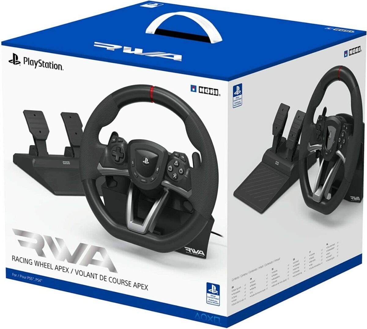 PS5: HORI Racing Wheel Apex for PS5, PS4 and PC-61218