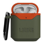 UAG Apple Airpods Gen 1& 2 Hard Case V2 - Olive/Orange-thumbnail