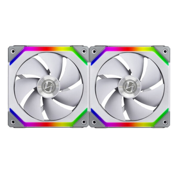 ليان لي Uni Fan SL140 RGB 140mm Dual Fans - White-0