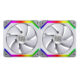 ليان لي Uni Fan SL140 RGB 140mm Dual Fans - White-0