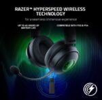 Razer Kraken V3 Pro Wireless Gaming Headset, With Haptic Technology - Black -65741