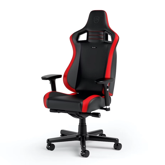 Noblechairs EPIC Compact Gaming Chair-Black/Carbon/Red - 677584-0