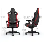 Noblechairs EPIC Compact Gaming Chair-Black/Carbon/Red - 677584-96429
