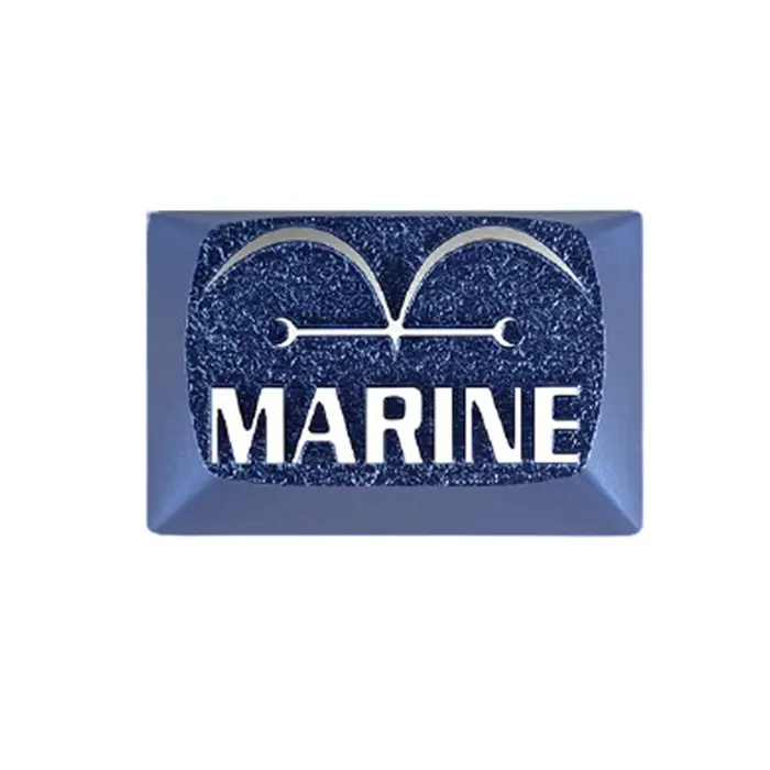 ZomoPlus Customized MARINE Cherry MX Switches And Clones, One Piece Theme Metal Keycap With CNC Engraving (1.5u Size) For Mechanical Gaming Keyboard-0