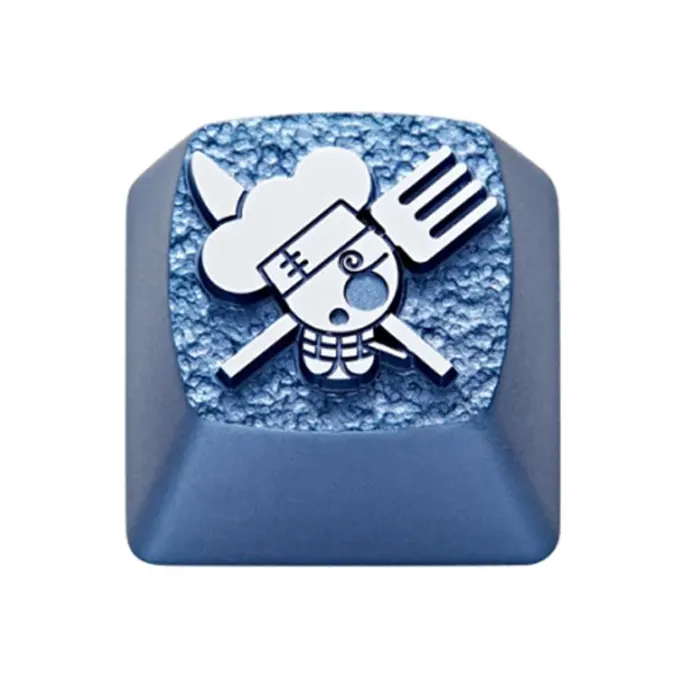 ZomoPlus Customized SANJI Cherry MX Switches And Clones, One Piece Theme Metal Keycap With CNC Engraving (1u Size) For Mechanical Gaming Keyboard-0