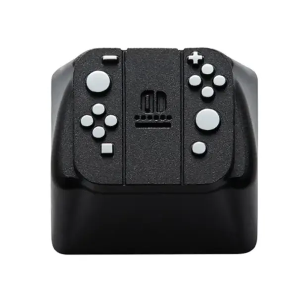 غطاء مفتاح معدني مخصص من زومو بلس GAME PAD I لتبديلات تشيري MX والنسخ المشابهة، بموضوع ألعاب وأفلام مع نقش سي إن سي (مقاس 1U) للوحة مفاتيح ميكانيكية للألعاب - أسود/فضي-0