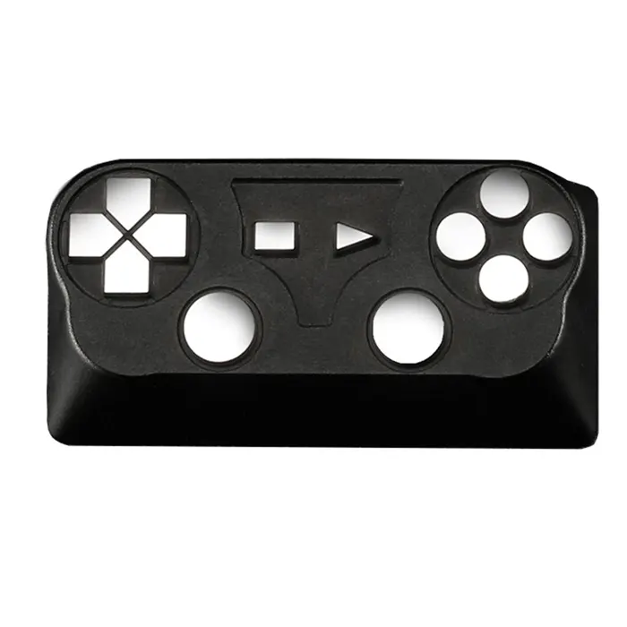 ZomoPlus Customized GAME PAD II Cherry MX Switches And Clones, Game And Movie Theme Metal Keycap With CNC Engraving (2u Size) For Mechanical Gaming Keyboard - Black/Silver-0