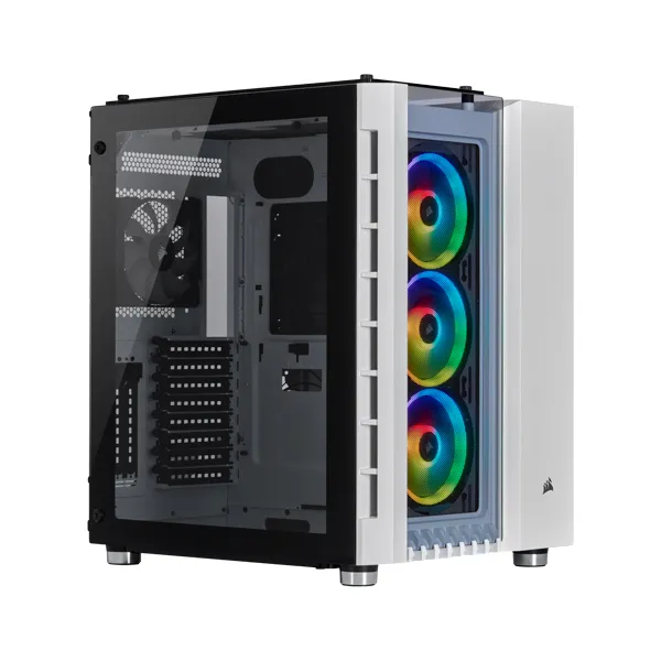 Corsair Crystal Series 680X RGB ATX High Airflow Tempered Glass Smart Case - White-0