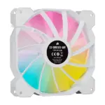 Corsair iCUE SP140 RGB ELITE Performance 140mm White PWM Fan - Dual Fan Kit with Lighting Node CORE-72666