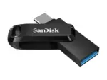 SanDisk Ultra Dual Drive Go 128GB USB Type-C Flash Drive - Black-73399