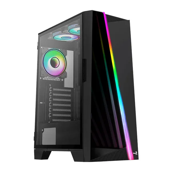 Aerocool Mirage G-BK-V2 ARGB Mid Tower Case - Black-0