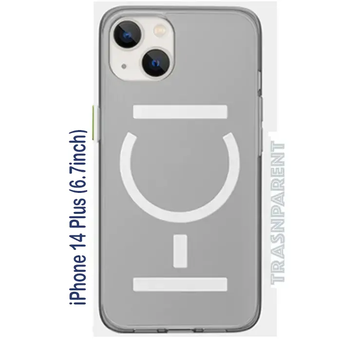 Goui iPhone 14 Plus (6.7inch) Magnetic Case with Magnetic Bars - Transparent Clear-0