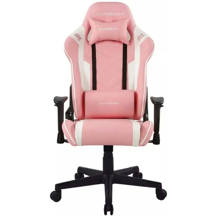 DXRacer P132 Prince Series Gaming Chair - Pink /White -0
