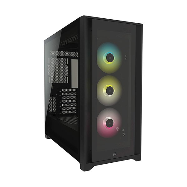 Corsair iCUE 5000X RGB Mid-Tower Case - Black-0