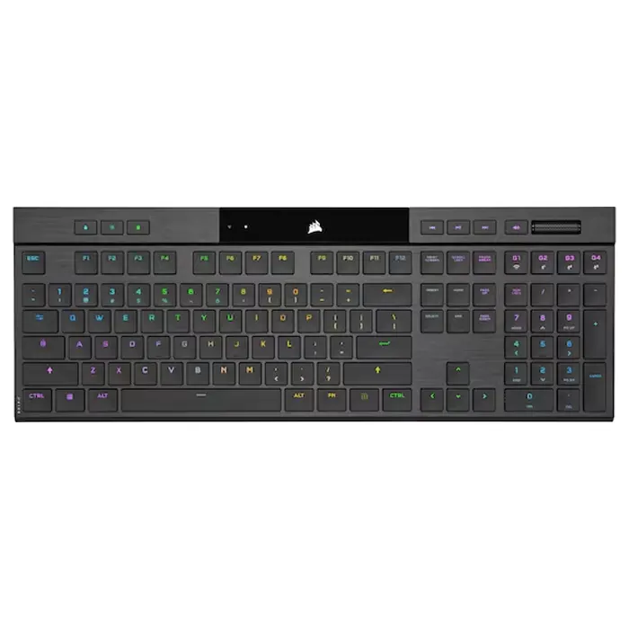 Corsair K100 AIR WIRELESS RGB Ultra-Thin Mechanical Gaming Keyboard - Black (English)-0