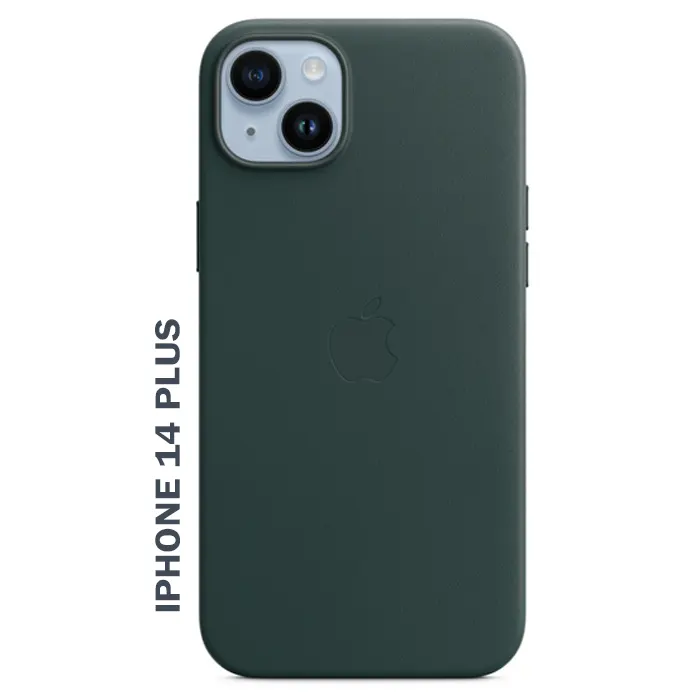 Apple iPhone 14 Plus Leather Case with MagSafe - Forest Green-0