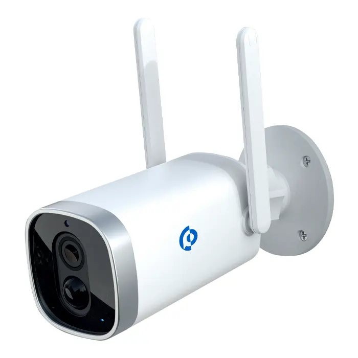 Powerology Wireless Outdoor Camera with Solar Panel - White-0