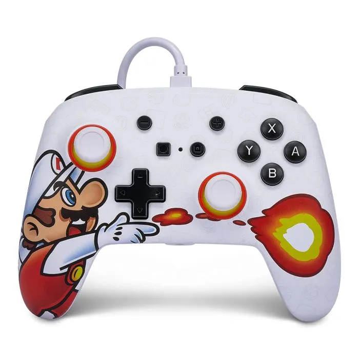 PowerA Nintendo Switch Enhanced Wired Controller - Fireball Mario-0