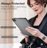 Esr Ascend Hybrid Case For iPad Pro 11 4th Gen (2022) And 3rd Gen (2021) - Black-84619