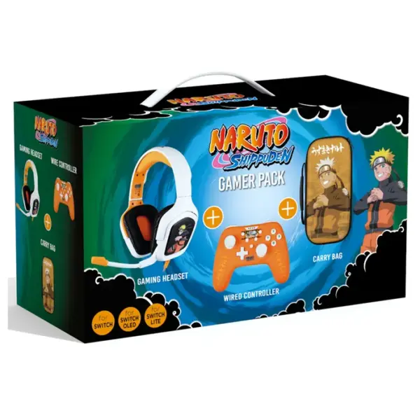 KONIX Naruto Shippuden - Gamer_Pack (Gaming Headset / Wired Controller / Carry Bag)-0