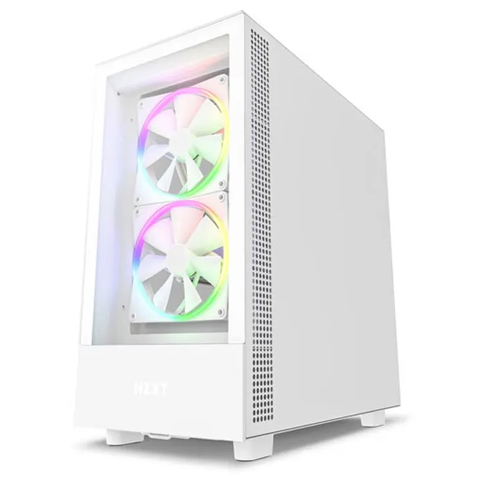 NZXT H5 Elite Edition ATX Mid Tower Case - White - CC-H51EW-01-0
