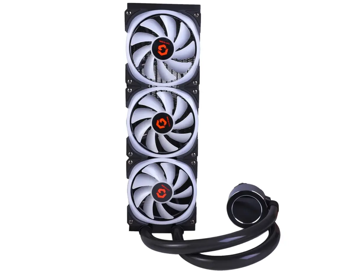 GAMEON - KRAKEN N360 LCD Display Liquid CPU Cooler 360mm With ARGB Tube - Black-91515
