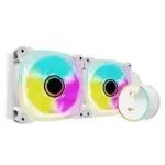 GAMEON - KRAKEN A380 240mm Liquid CPU Cooler - White-0
