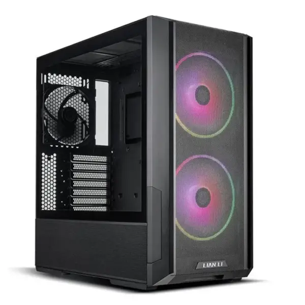لين لي Lancool 216 RGB صندوق ألعاب ميدي تاور - أسود-0
