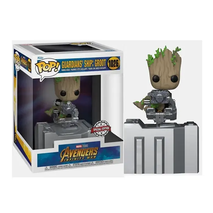 Funko POP Deluxe! Marvel: GOTG Ship - Groot (Exc)-0