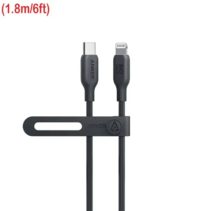 Anker 542 USB-C To Lightning Cable (Bio-Based 6ft) - Black-0